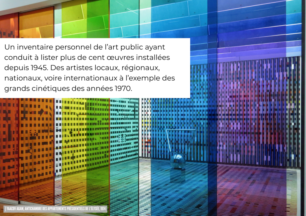 Yaacov Agam, antichambre des appartements de l'élysée, pompidou, 1974